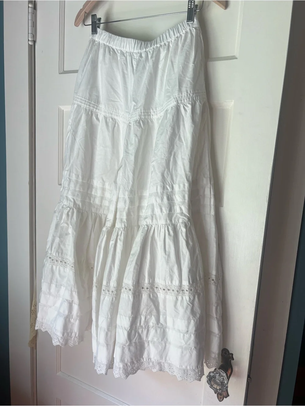 Anthropologie lace petticoat crop wide leg pants - Picture 7 of 10